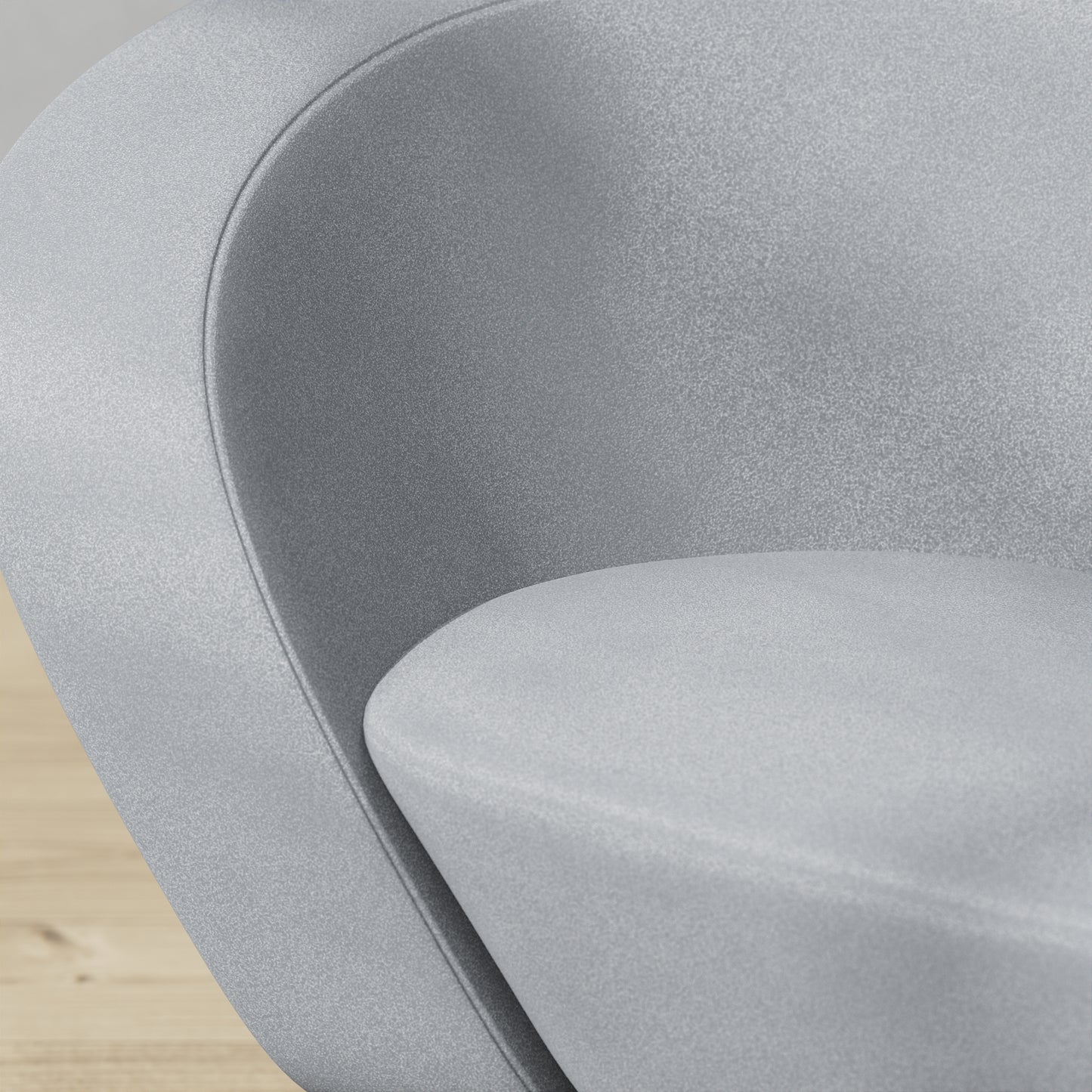 Plush Velvet Light Grey