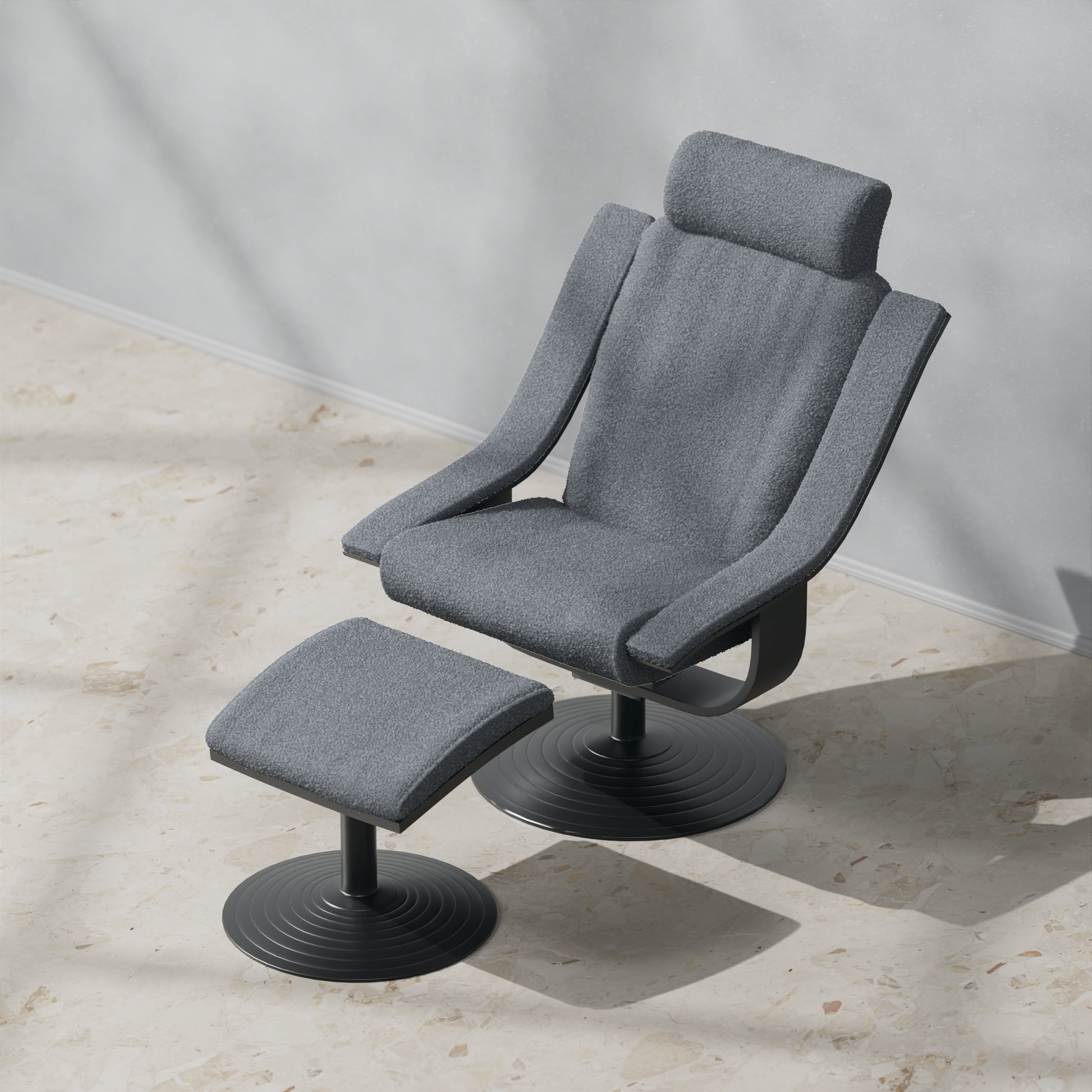 Boucle Dark Grey