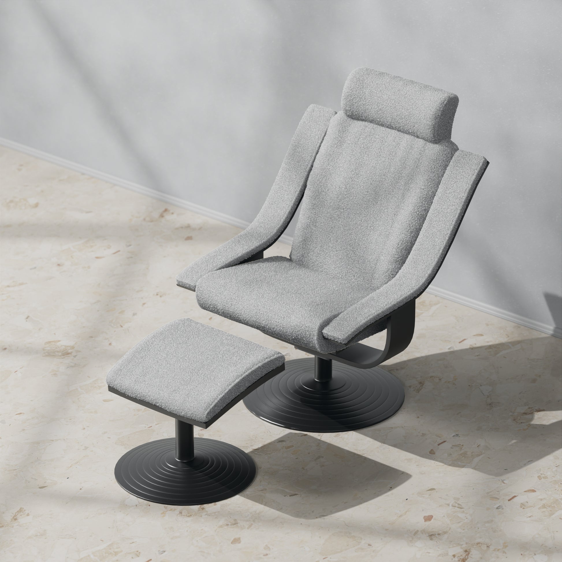 Boucle Light Grey
