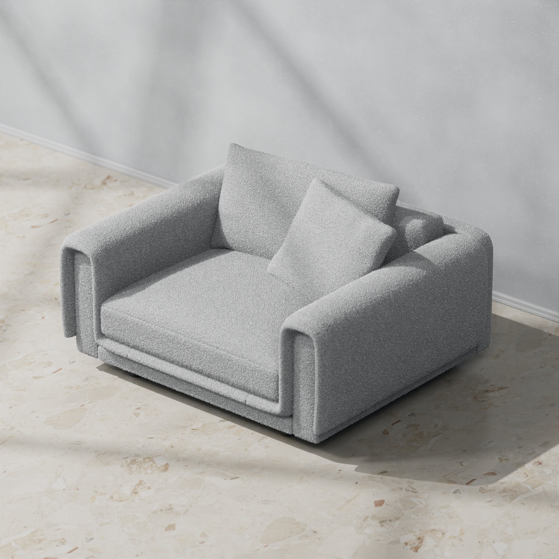 Boucle Light Grey