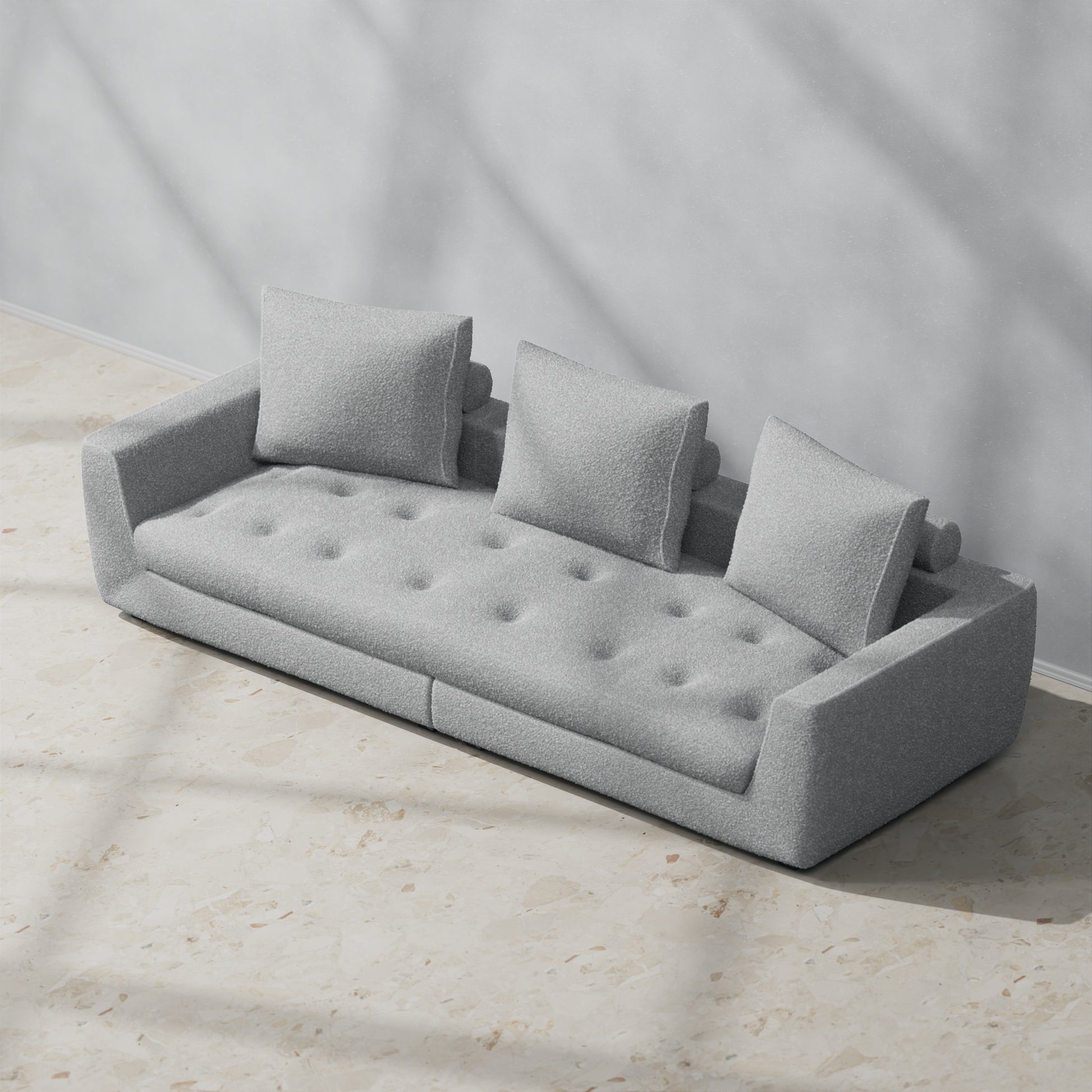 Boucle Light Grey